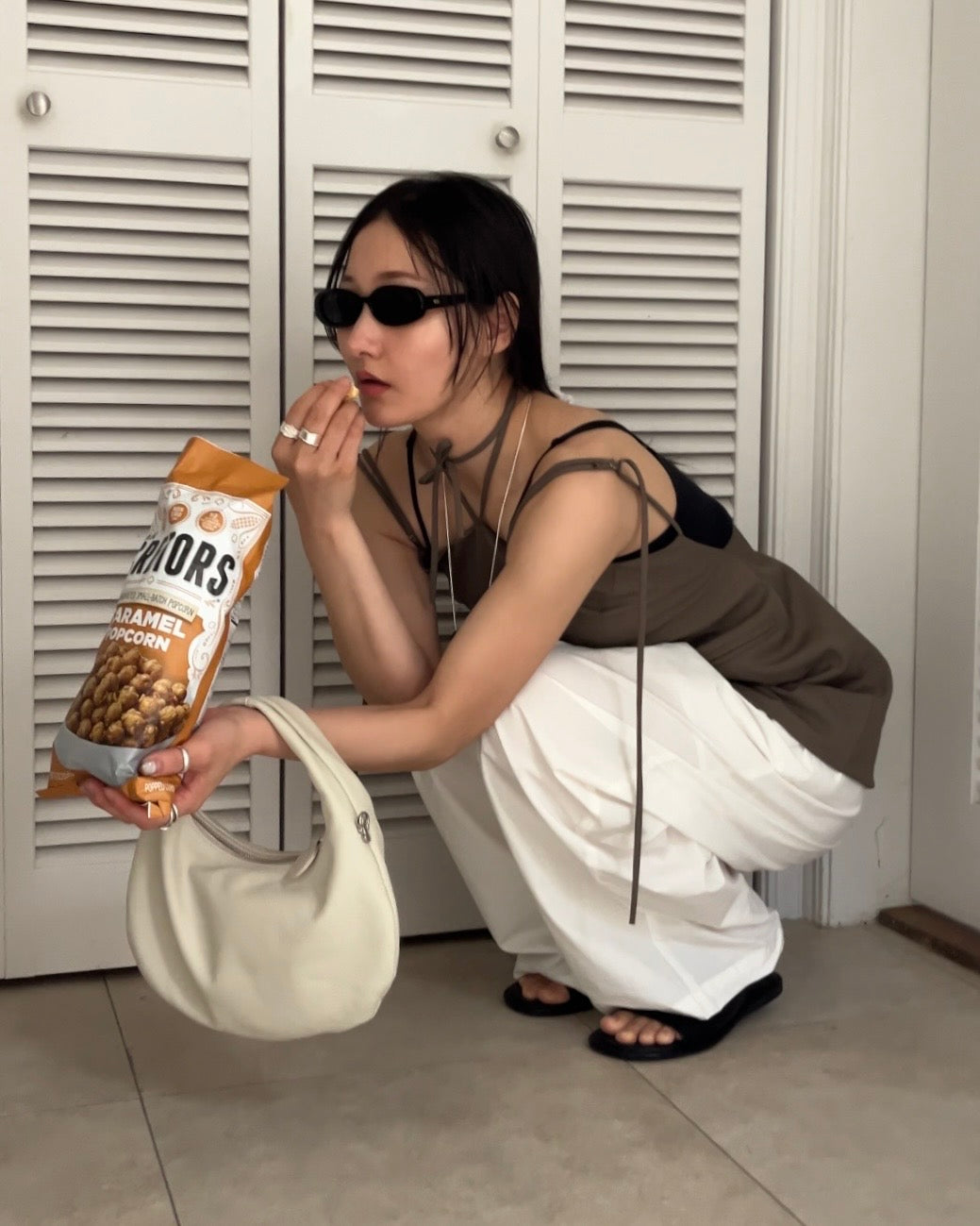 [4/16 new]Easy Form Pants  white 5月初旬入荷分