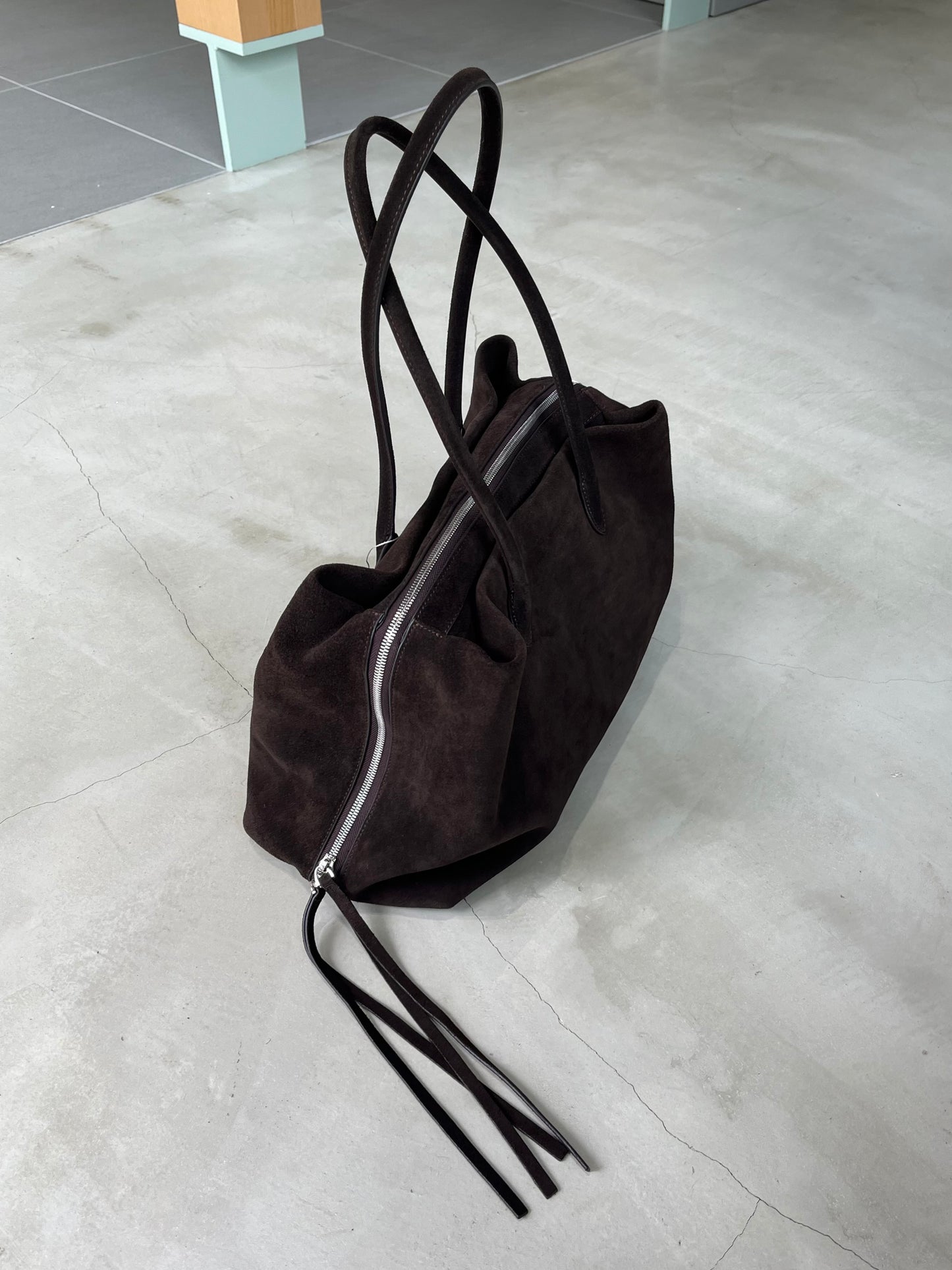 ［12/7restock］Suede Boston square bag L