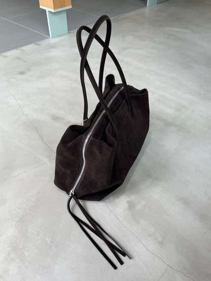 ［12/7restock］Suede Boston square bag L