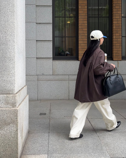 Boston Leather Dome Bag