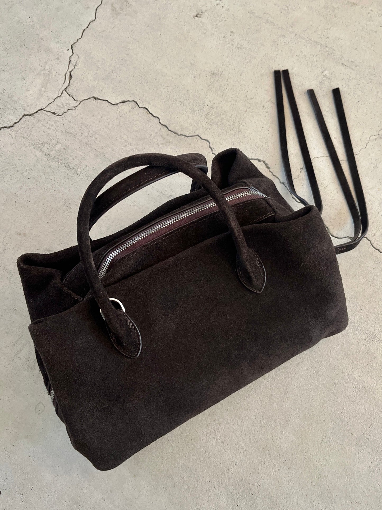 ［11/16restock］Suede Boston square bag S 12月中旬入荷分