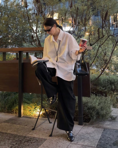 [9/17new] after hours pants black  10月中旬～下旬入荷