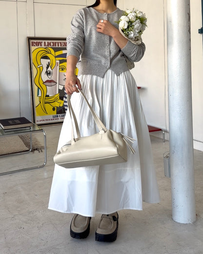 Linen Soft Compact Cardigan GRAY