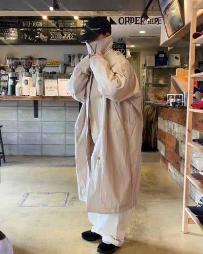 Cotton Nylon Soft Drape Coat