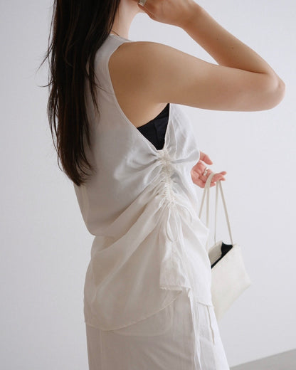 [/8/27new]Silk Sleeveless  onepiece