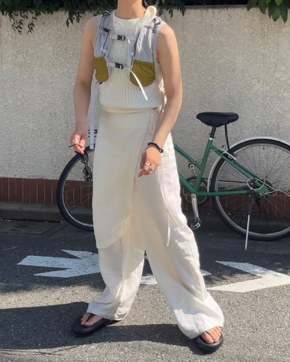 [予約]west loop lap pants ivory 9月下旬～10月初旬