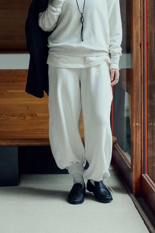 [10/15new] hem light sweat pants WH