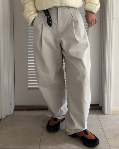 [12/18 new] Warmth Wide Cotton Pants Ivory