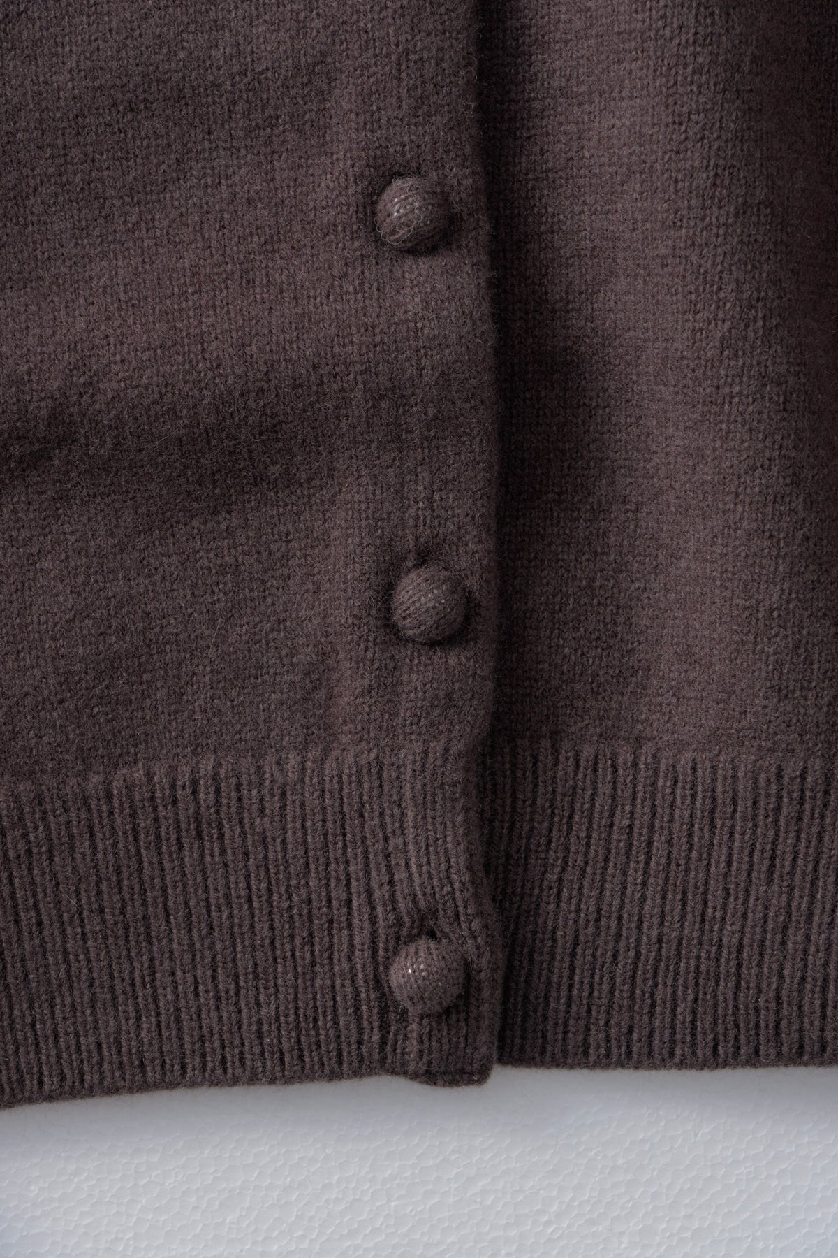 [10/8new]volume neck knit cardigan BR 11月上旬～中旬入荷分