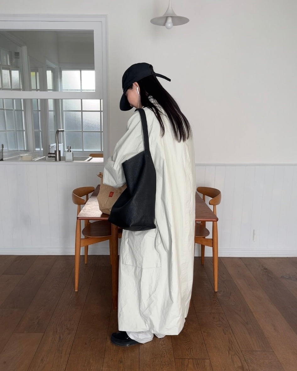 [12/4new]Cotton Canvas Coat ivory
