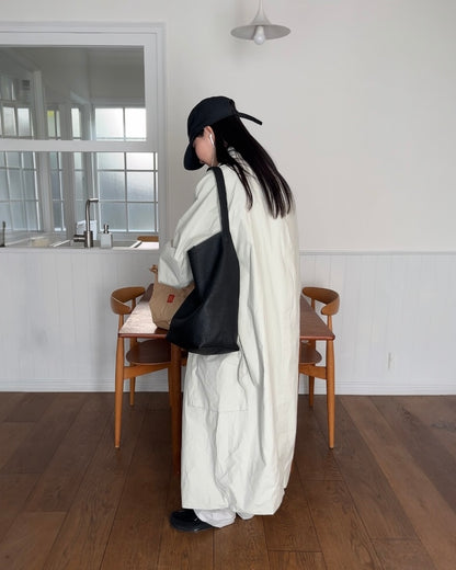 [12/4new]Cotton Canvas Coat ivory