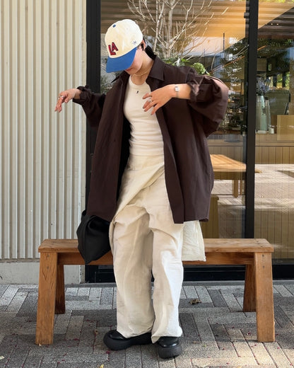 [9/14restock][予約]Loose Fit Shirt Jacket 10月初旬入荷予定