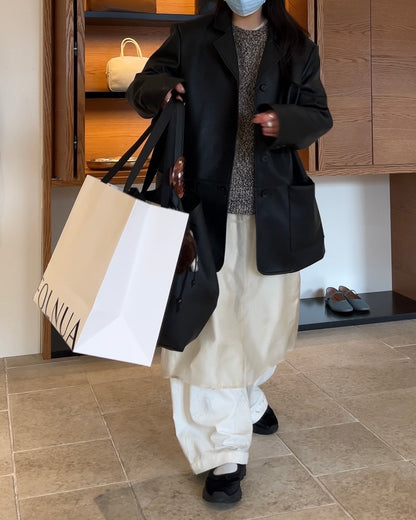 [2/12new]Soft Leather Mary Jane Shoes