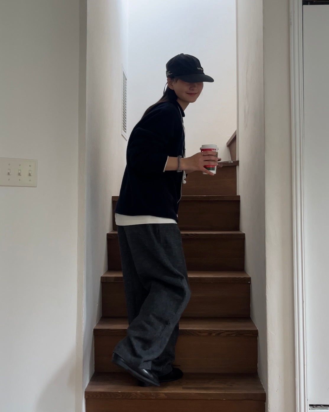 Half-Wool tweed Pants