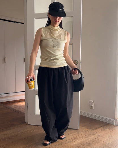 [4/16 new]Easy Form Pants  black 5月初旬入荷分