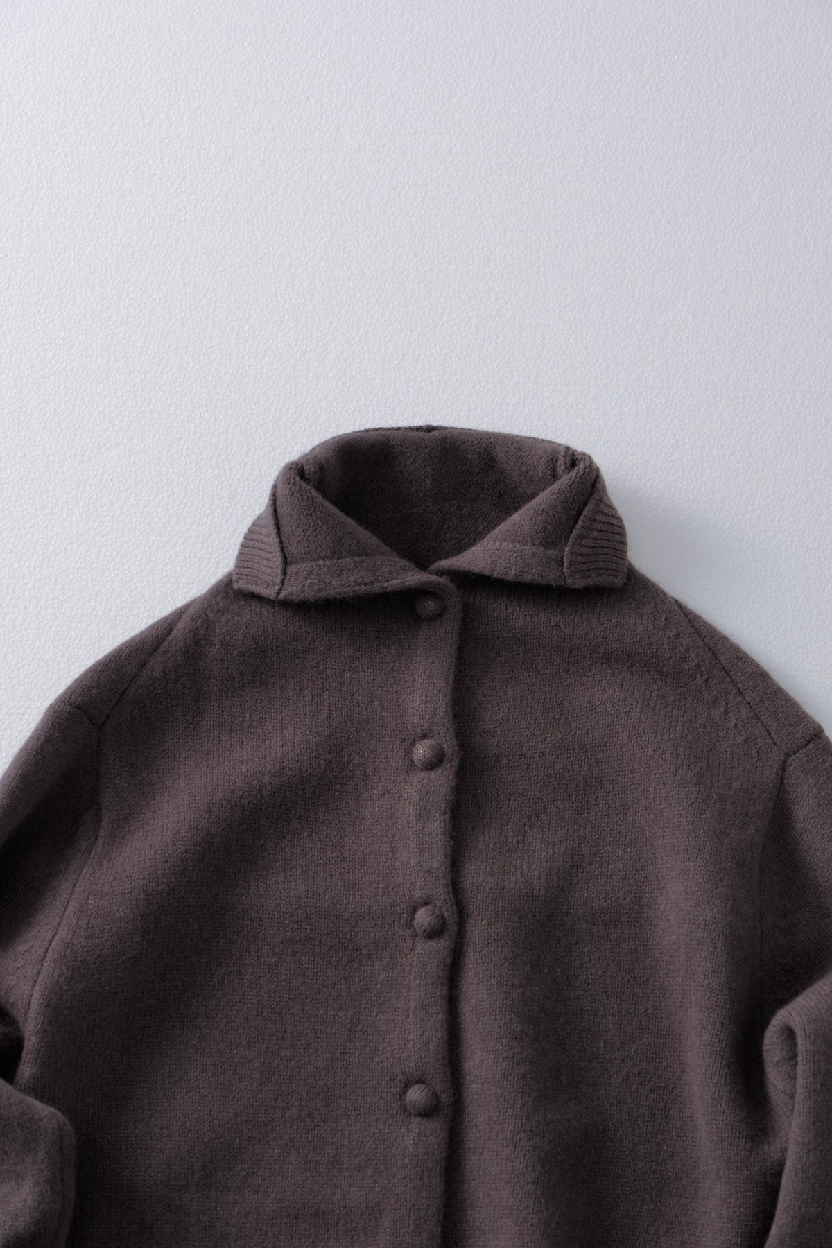 [10/8new]volume neck knit cardigan BR 11月上旬～中旬入荷分