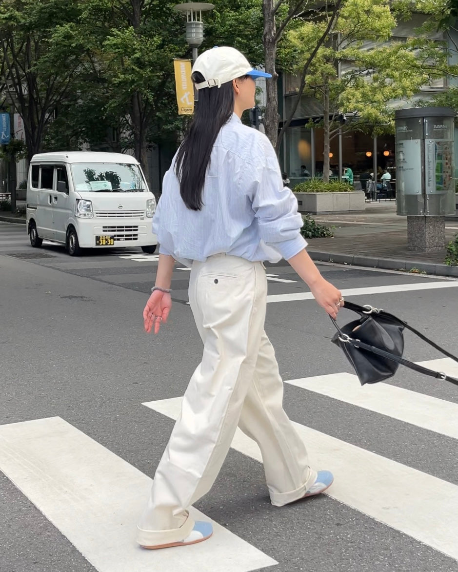 Curve Leather 2way handle bag