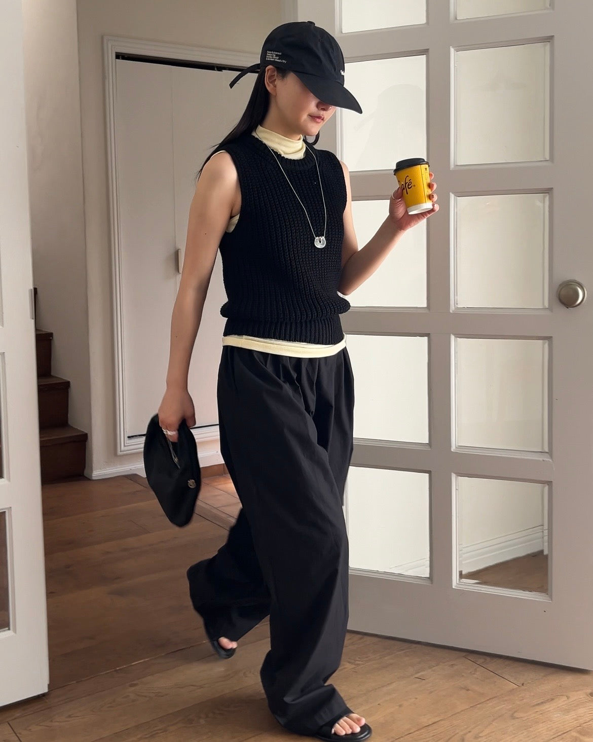 [4/16 new]Easy Form Pants  black 5月初旬入荷分