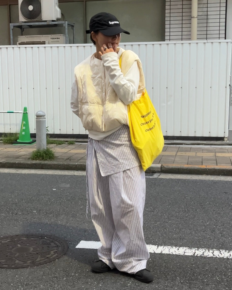 yellow big tote bag - A.subjjject
