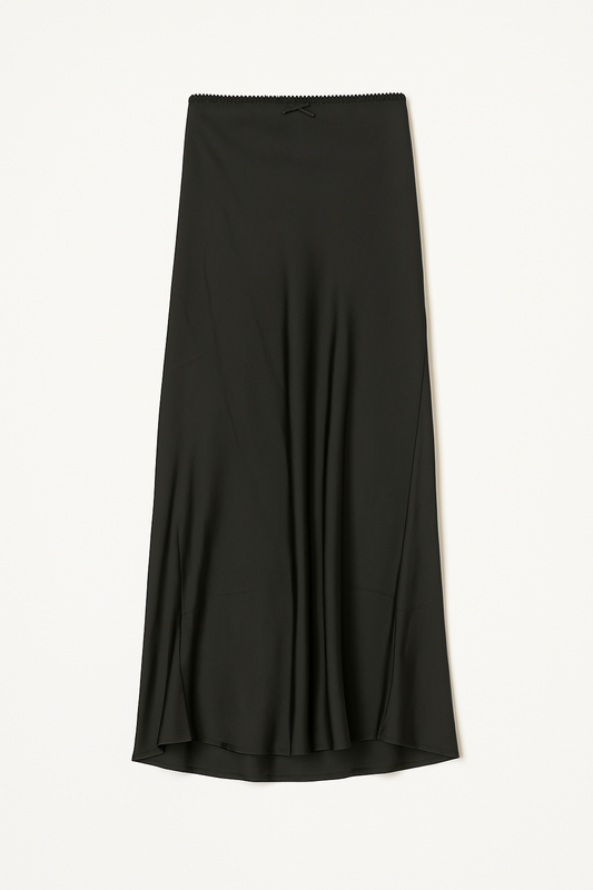 west ribbon satenn skirt black
