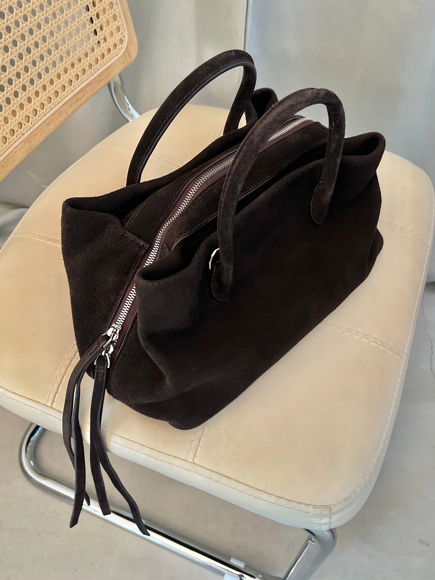 ［11/16restock］Suede Boston square bag S 12月中旬入荷分