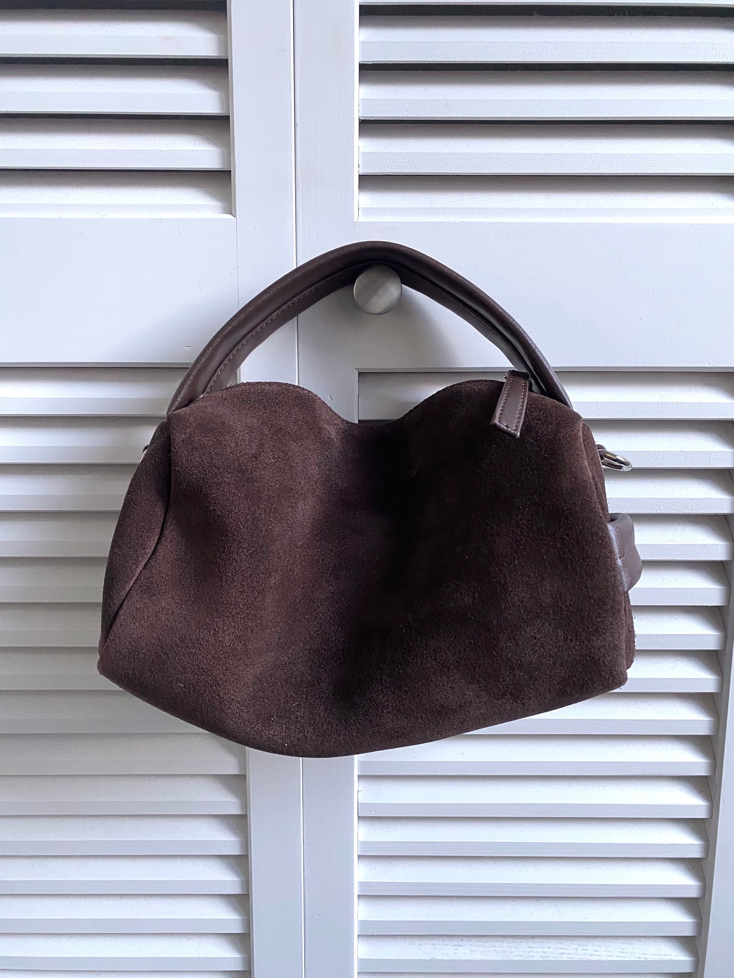 Soft Leather Mini Boston Brown