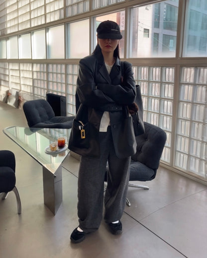 [2/12new]Soft Leather Mary Jane Shoes