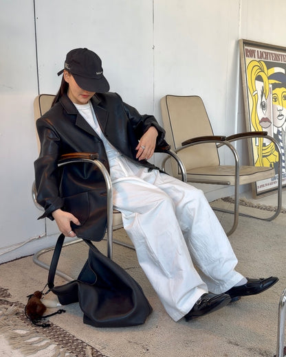 [2/12new] Cotton Wide Balance Pants