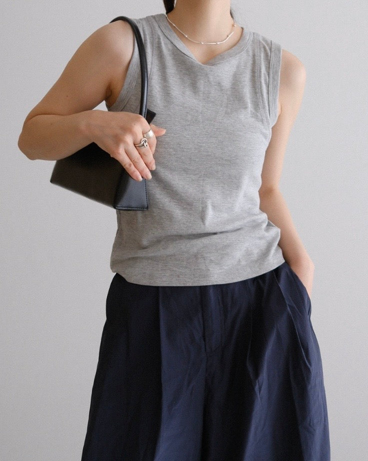 [7/16new]fat Tank Top gray
