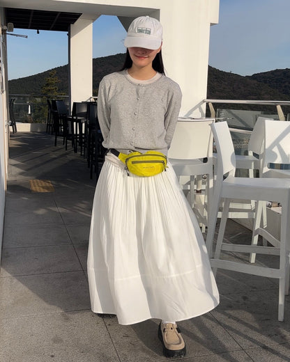 Light Drape Pleats Skirt