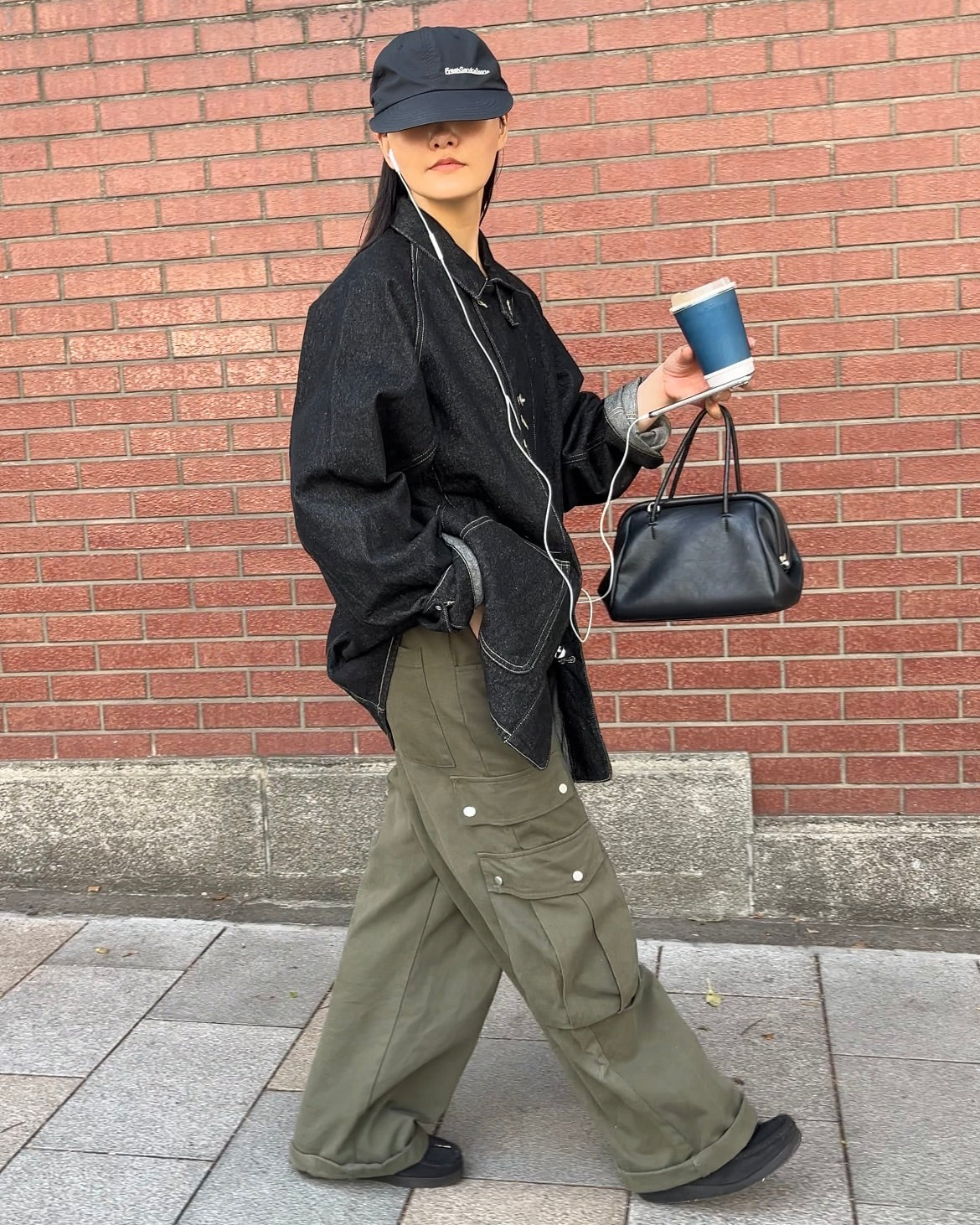 [9/14restock][予約]minimal Leather 2way Bag black 9月下旬～10月初旬入荷
