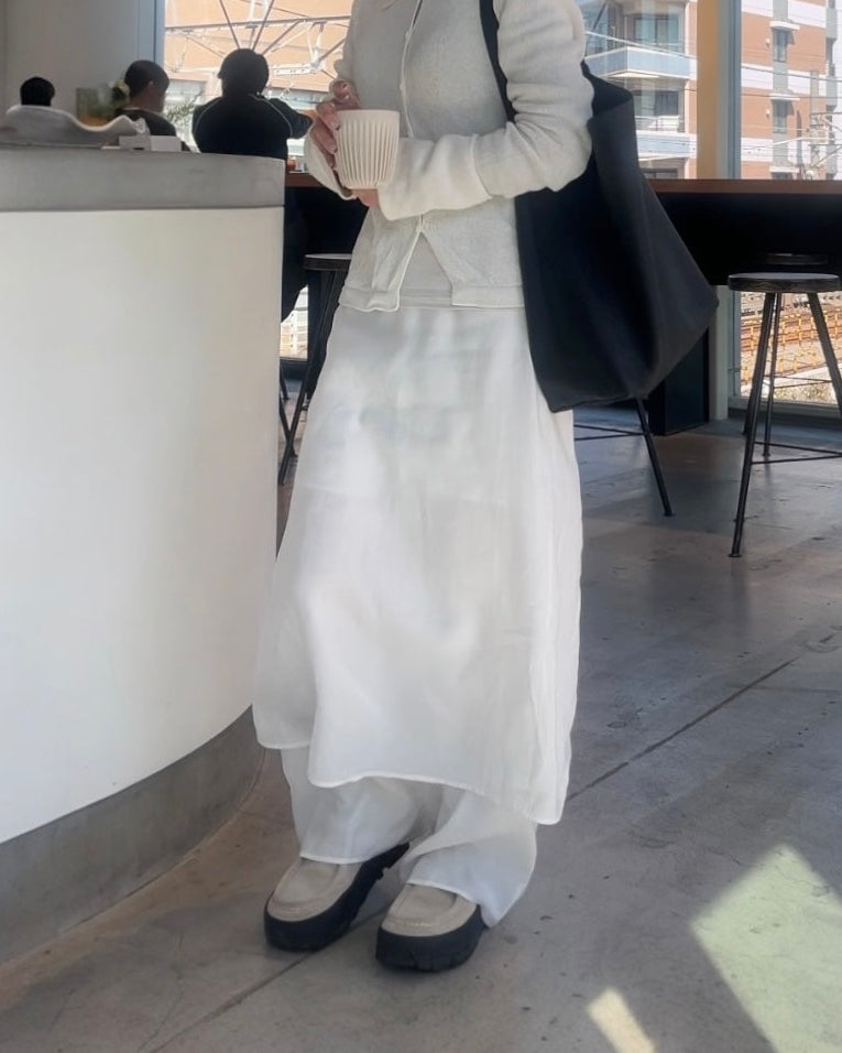 [3/29 restock]Rayon Drape Layered pants 3月下旬入荷