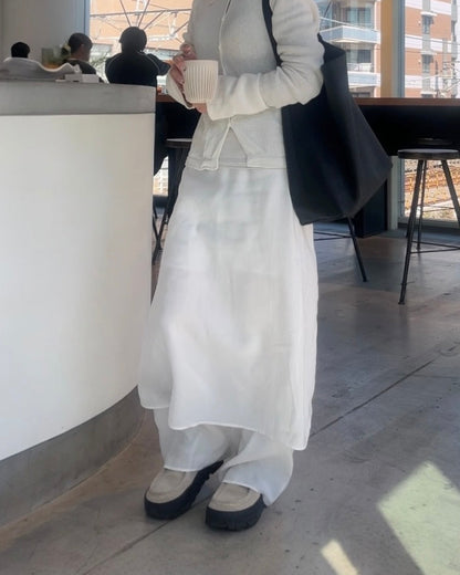 [3/29 restock]Rayon Drape Layered pants 3月下旬入荷