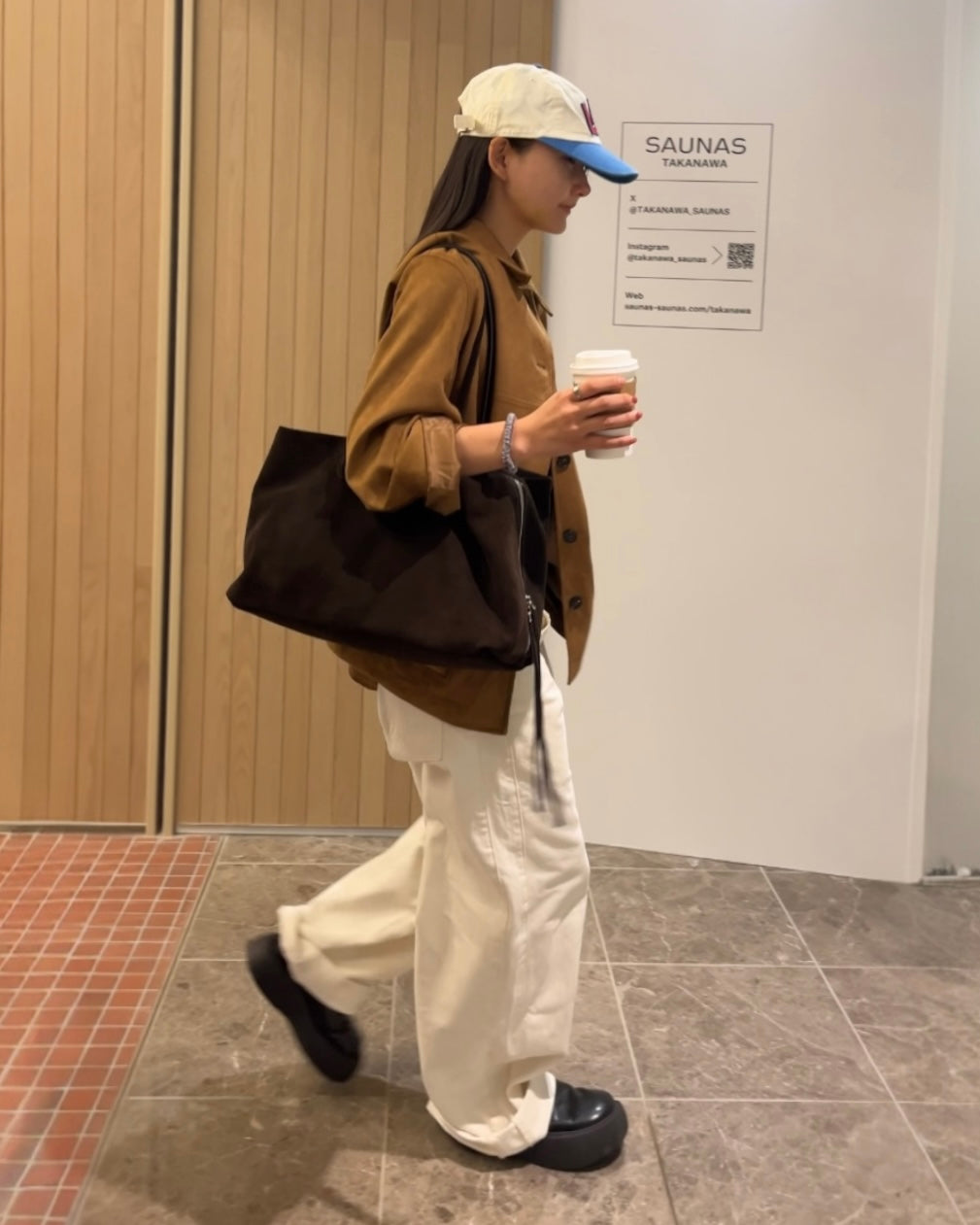 ［12/7restock］Suede Boston square bag L