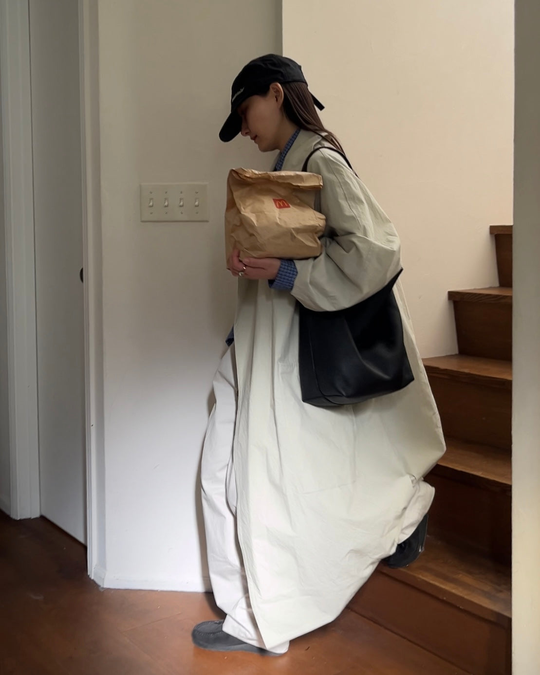 5/10restock]Curve Leather Bucket Bag – A.subjjject