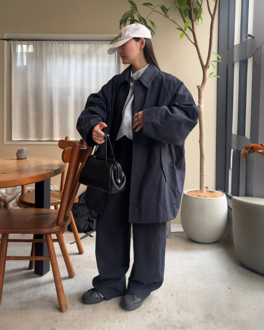 Relax Tuck Easy Pants navy