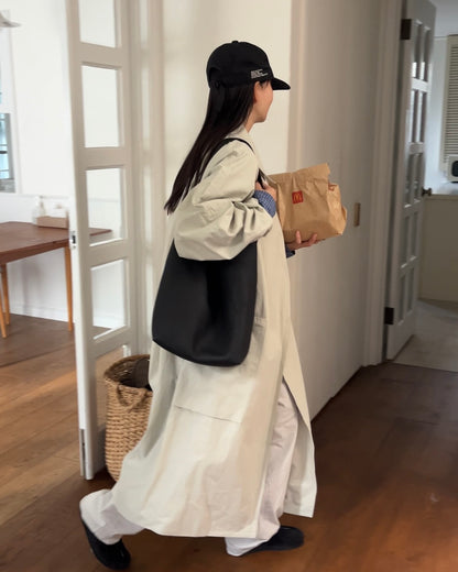 [12/4new]Cotton Canvas Coat ivory