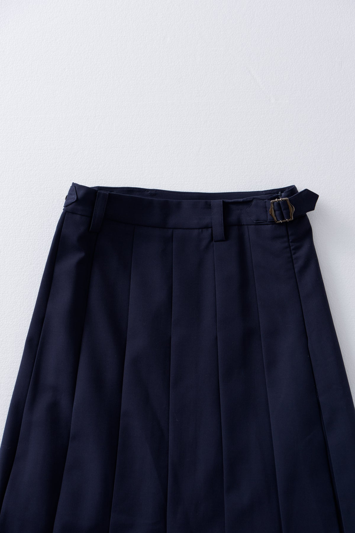 [10/22new] side belt pleats skirt NV