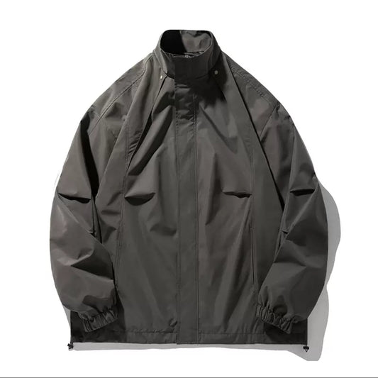 double zip snow parker gray
