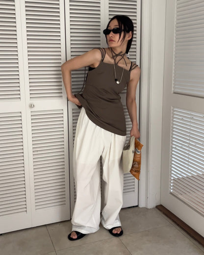 [4/16 new]Easy Form Pants  white 5月初旬入荷分