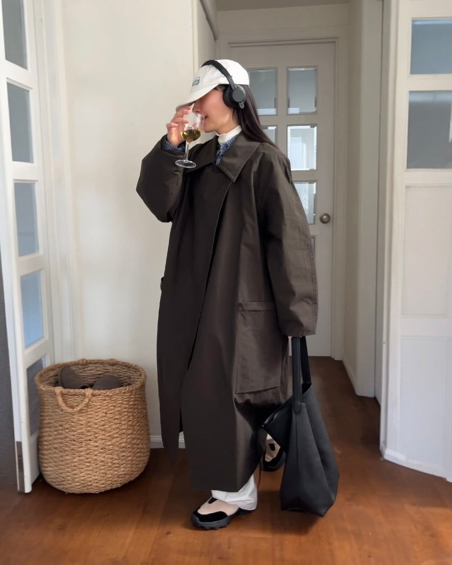 [再入荷調整中] Curve Leather Bucket Bag