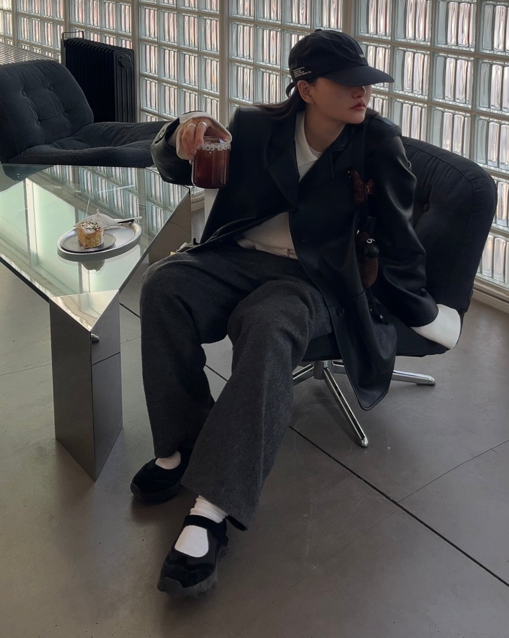 [2/12new]Soft Leather Mary Jane Shoes