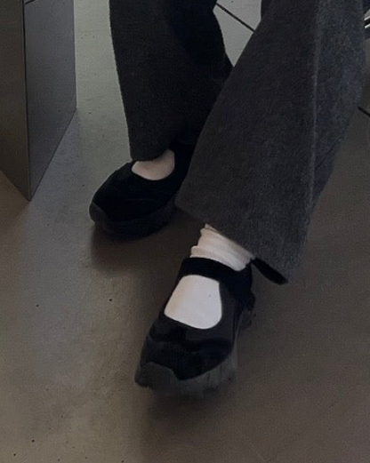[2/12new]Soft Leather Mary Jane Shoes