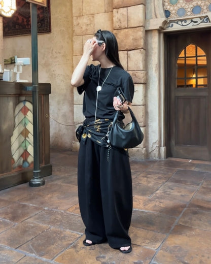 [5/21new]Round Curve Leather Bag black  6月上旬〜下旬入荷