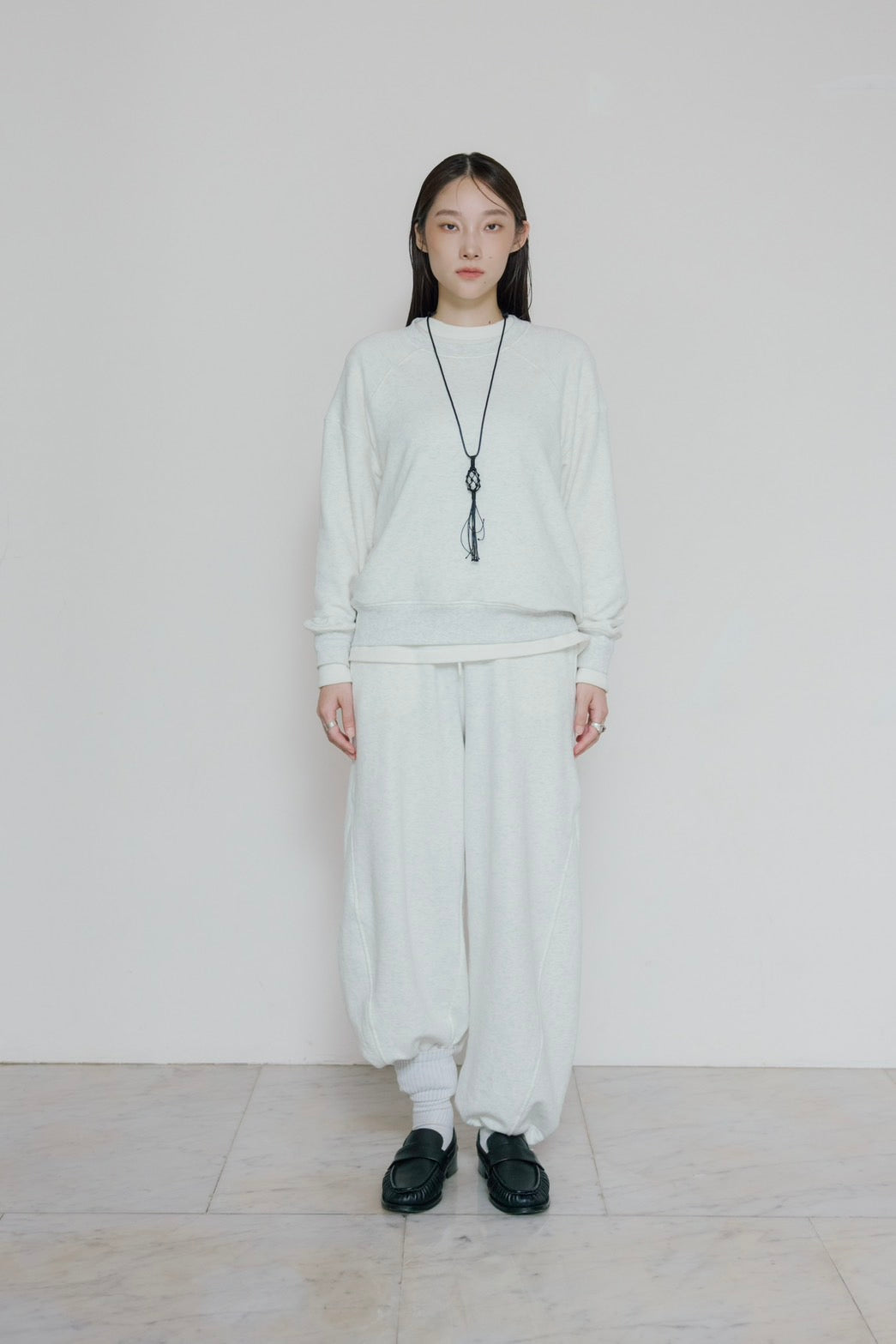 [10/15new] hem light sweat tops WH