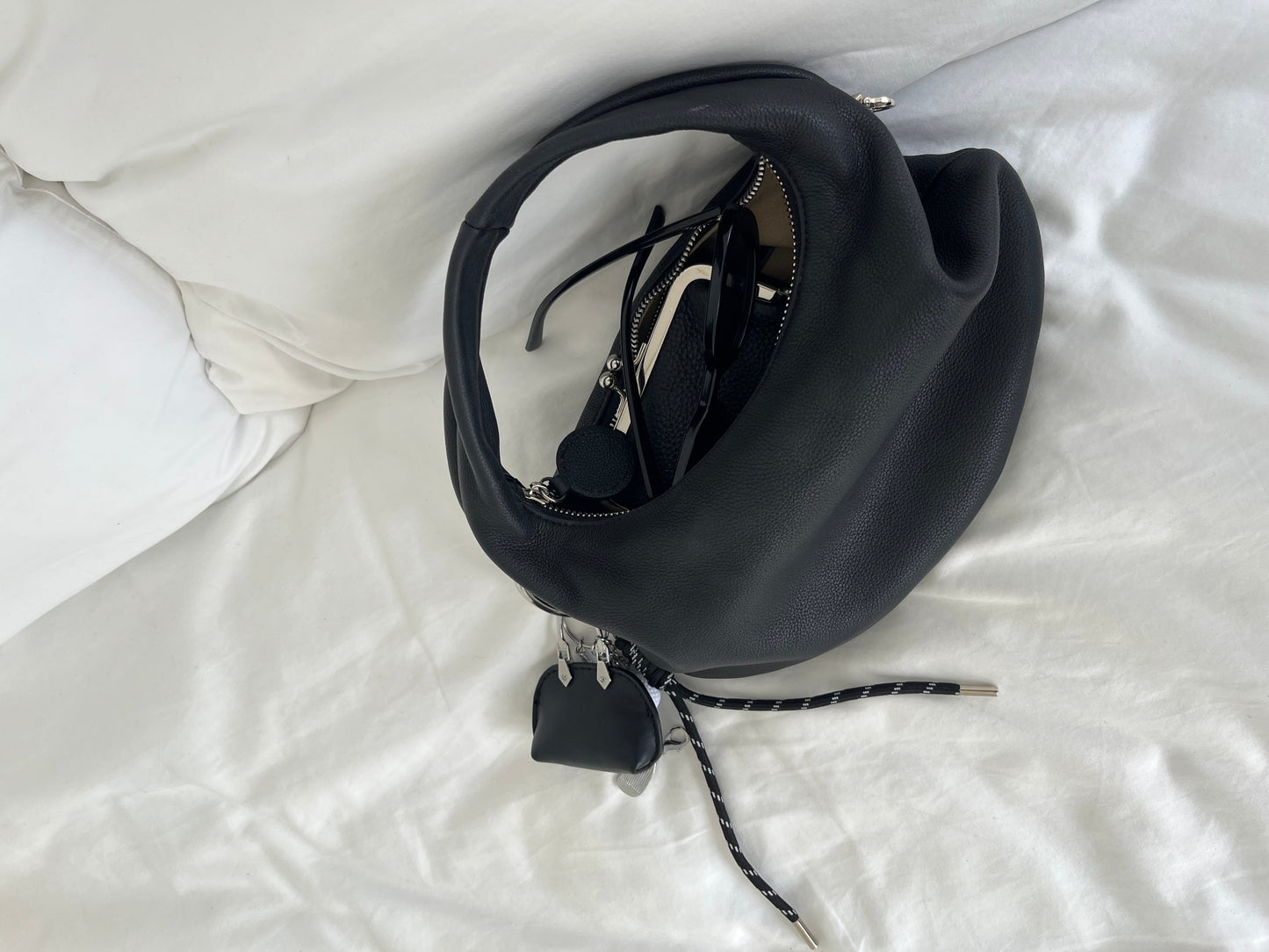 [5/21new]Round Curve Leather Bag black  6月上旬〜下旬入荷
