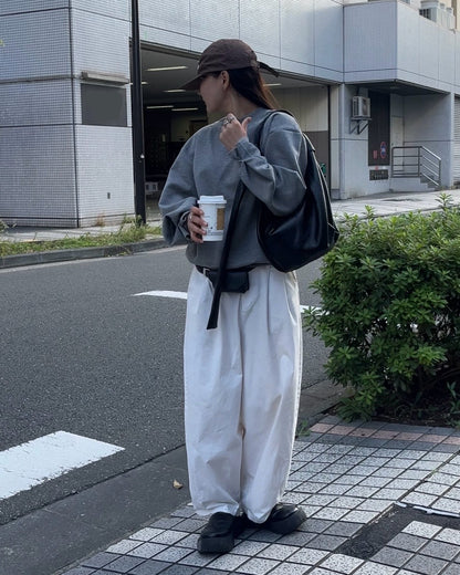 2way croissant shoulder bag black