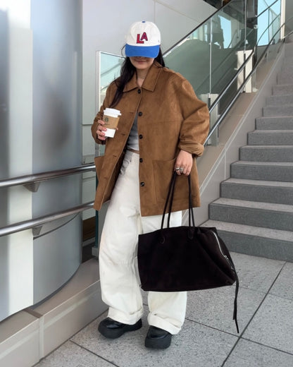 Suede Touch Box Jacket