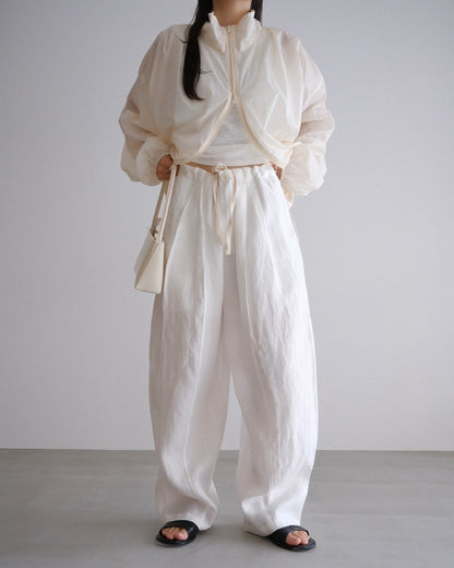 [7/30new]easy linen wide pants white