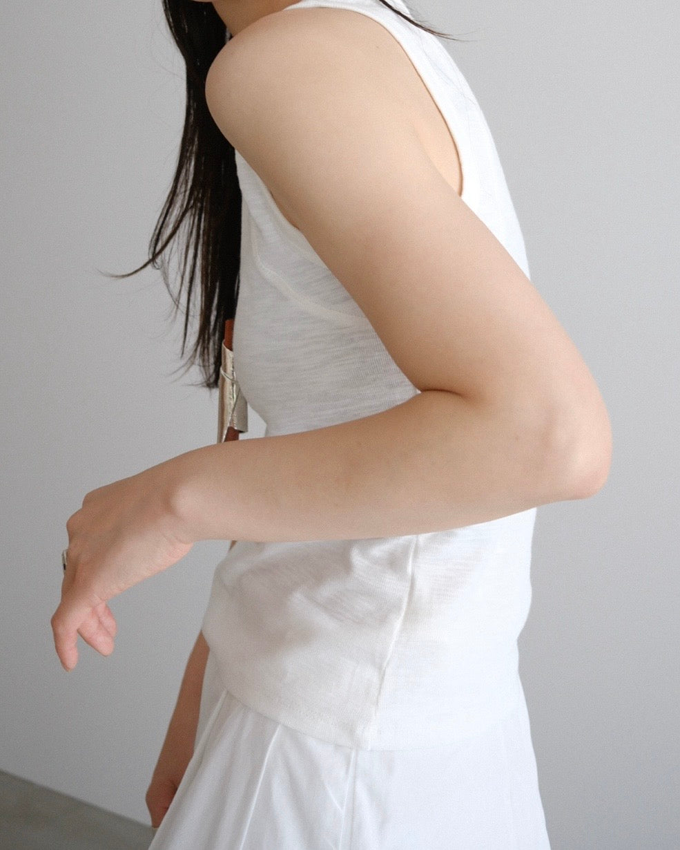 [7/16new]fat Tank Top white